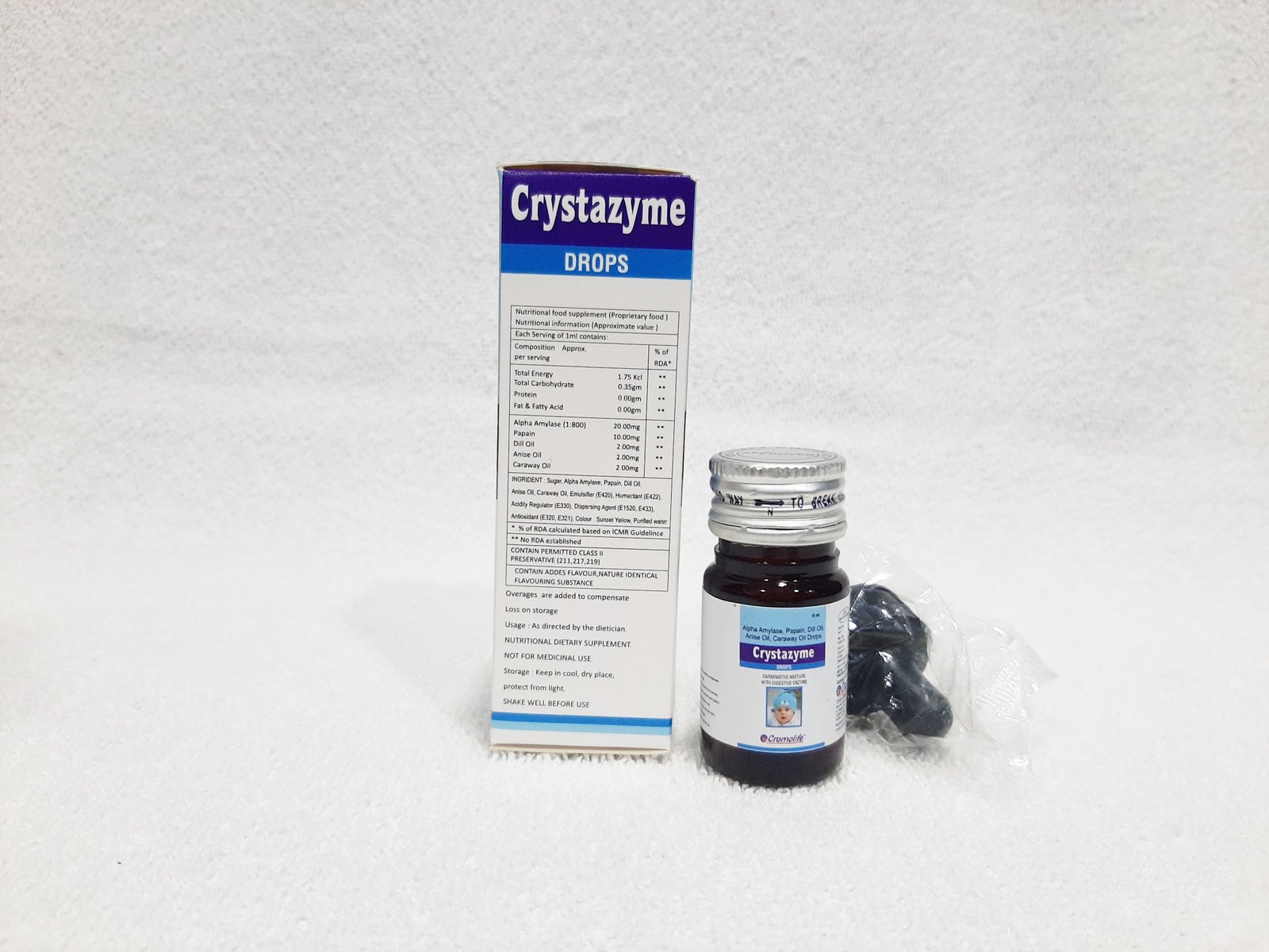 (Crystazyme Drops) Digestive Enzyme Drops Orion Life Science