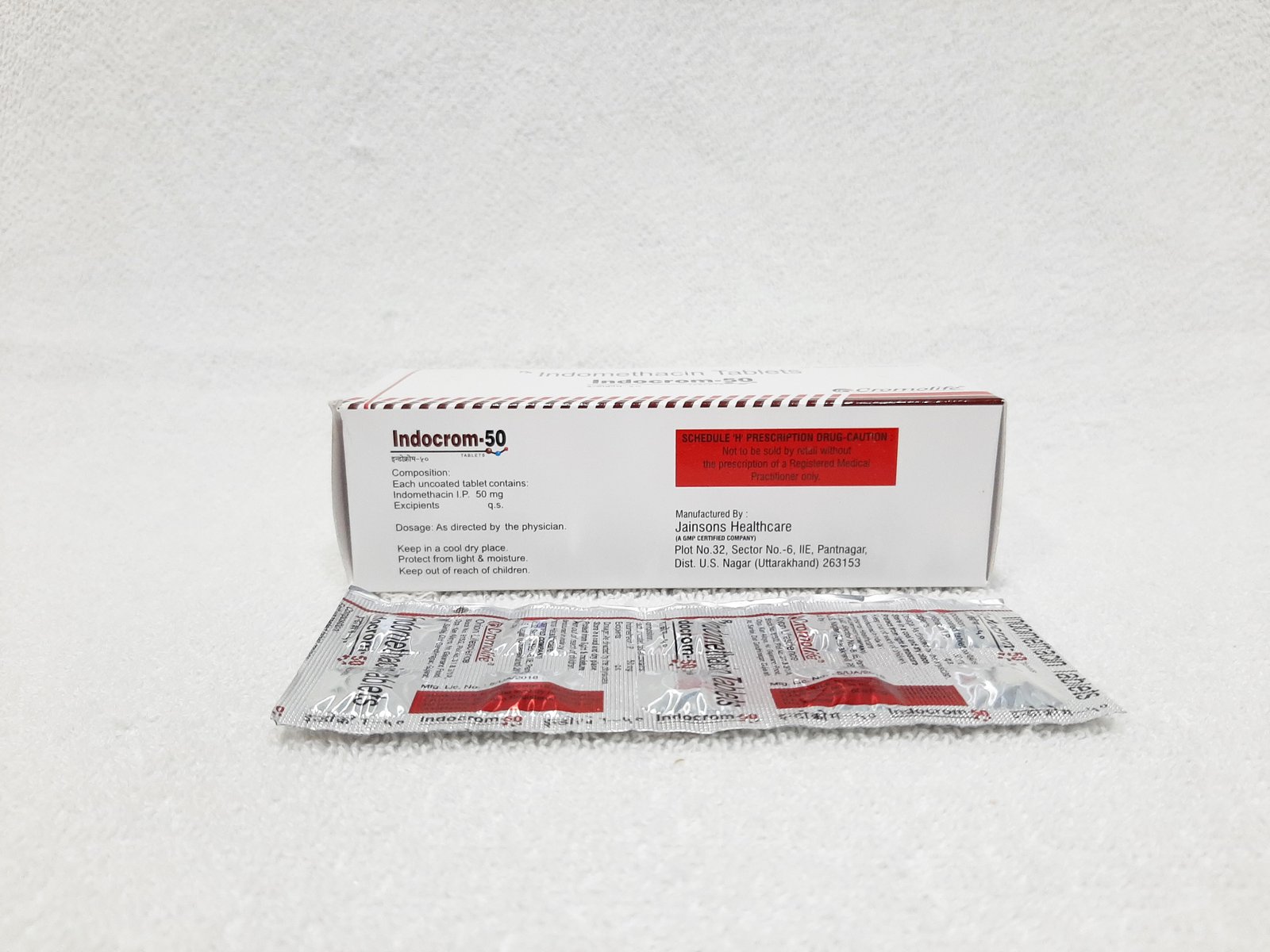 ( Indocrom TR Cap) Indomethacin I.P. 50 mg Tablet Orion Life Science